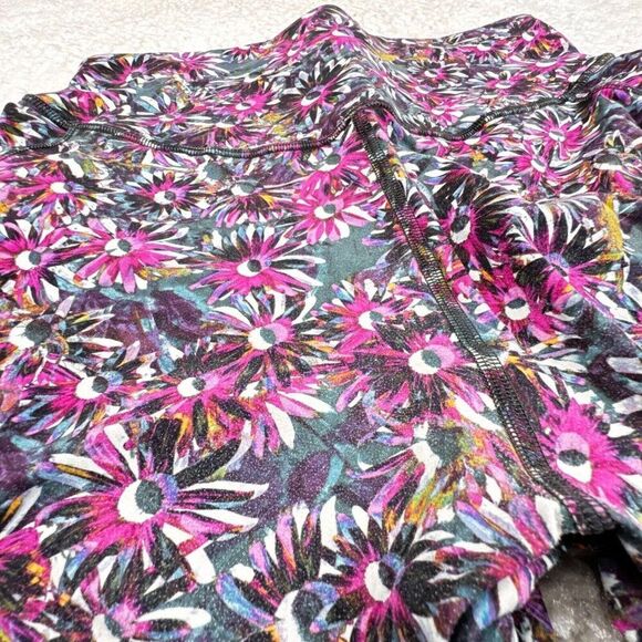 Lululemon Base Pace High Rise Floral Tight Legging Pink Purple 8 FLAW - Picture 9 of 14